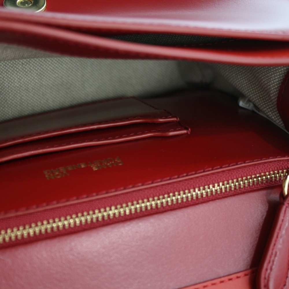 DIANE VON FURSTENBERG SILK & LEATHER BAG NWT - Picture 9 of 9